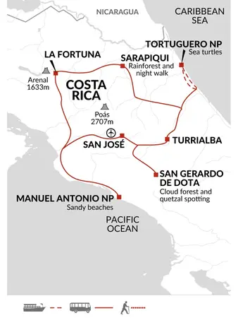 itinerary map