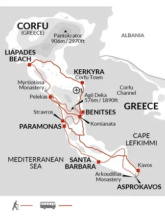 itinerary map