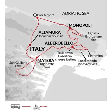 itinerary map