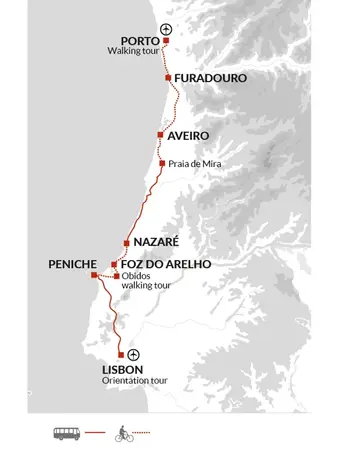 itinerary map