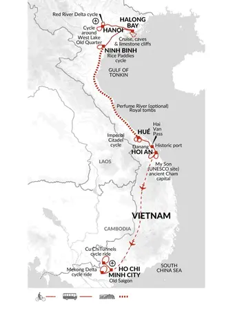 itinerary map