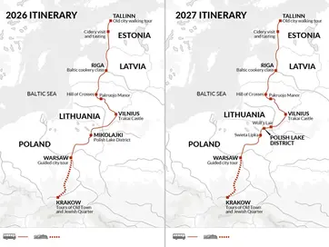 itinerary map
