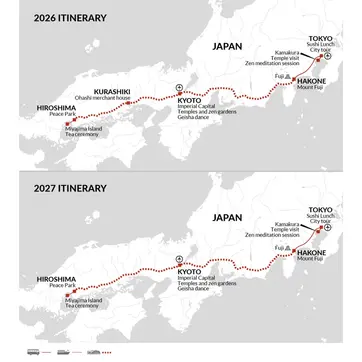 itinerary map