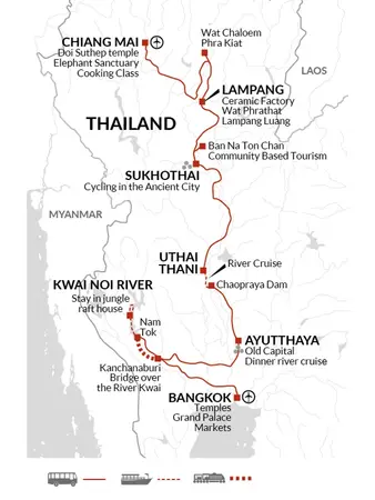 itinerary map