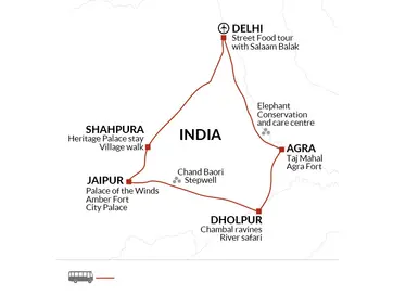 itinerary map
