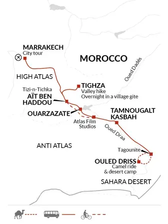 itinerary map