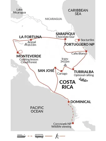 itinerary map