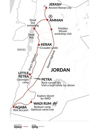 itinerary map