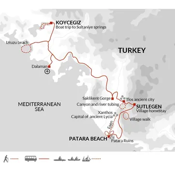 itinerary map