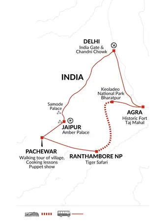itinerary map