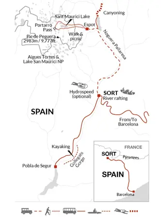 itinerary map