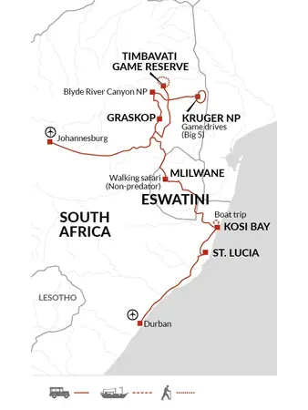 itinerary map