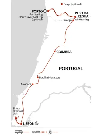 itinerary map