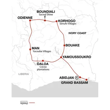 itinerary map