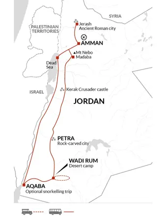 itinerary map