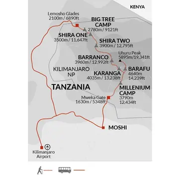 itinerary map
