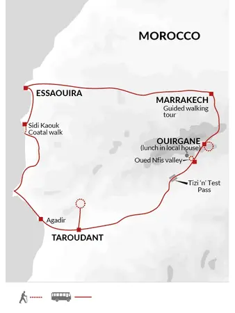 itinerary map