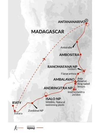 itinerary map