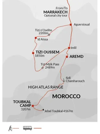 itinerary map