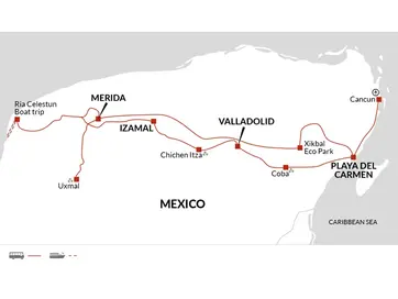 itinerary map