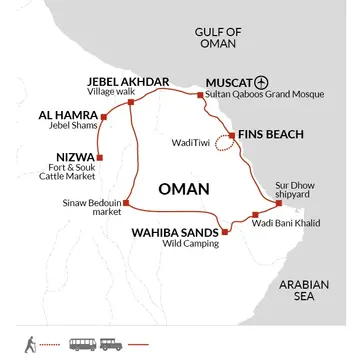 itinerary map