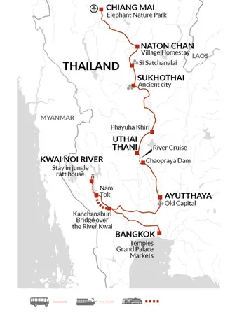itinerary map
