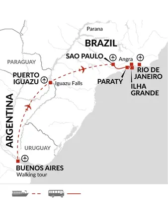 itinerary map