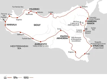 itinerary map