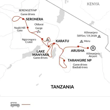 itinerary map
