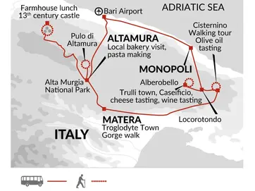 itinerary map