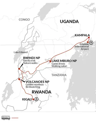 itinerary map