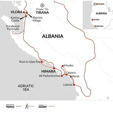 itinerary map