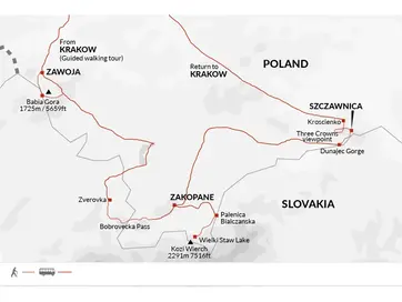 itinerary map