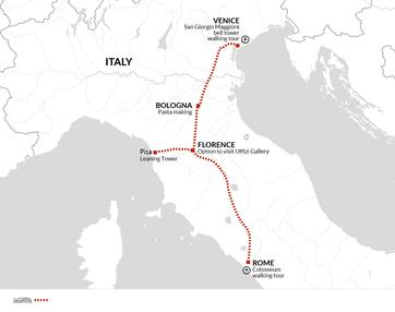 itinerary map
