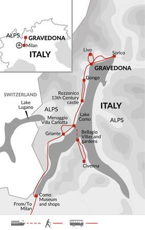 itinerary map