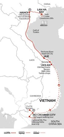 itinerary map