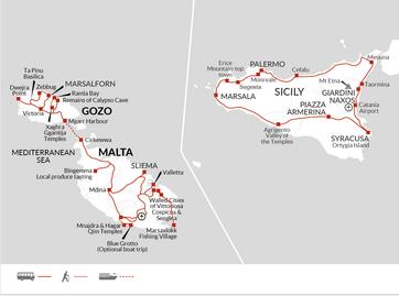 itinerary map