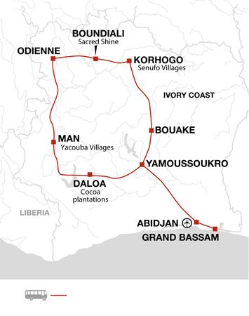 itinerary map