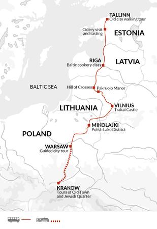 itinerary map