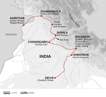 itinerary map