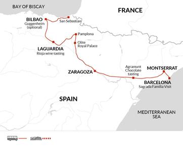 itinerary map
