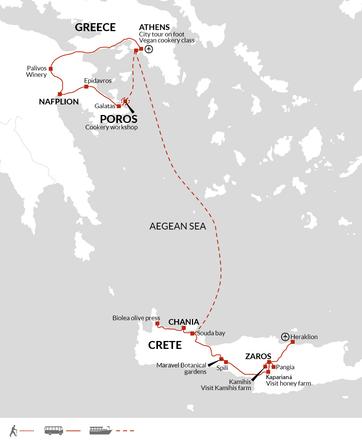 itinerary map