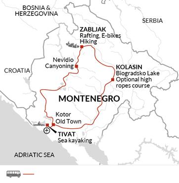 itinerary map