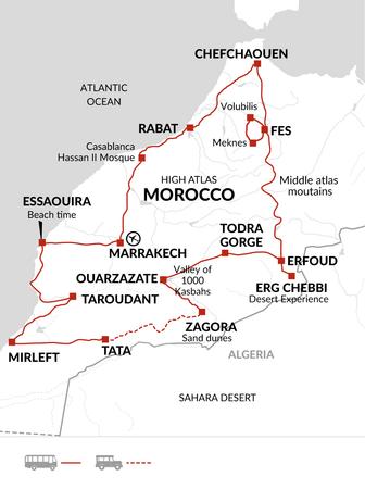 itinerary map