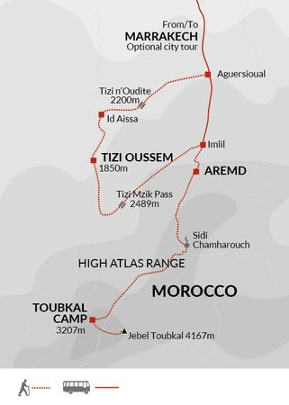 itinerary map