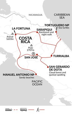 itinerary map