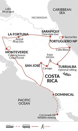 itinerary map