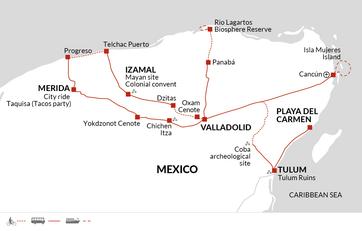 itinerary map