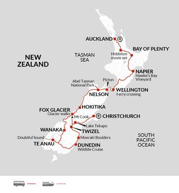 itinerary map