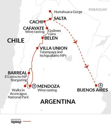 itinerary map